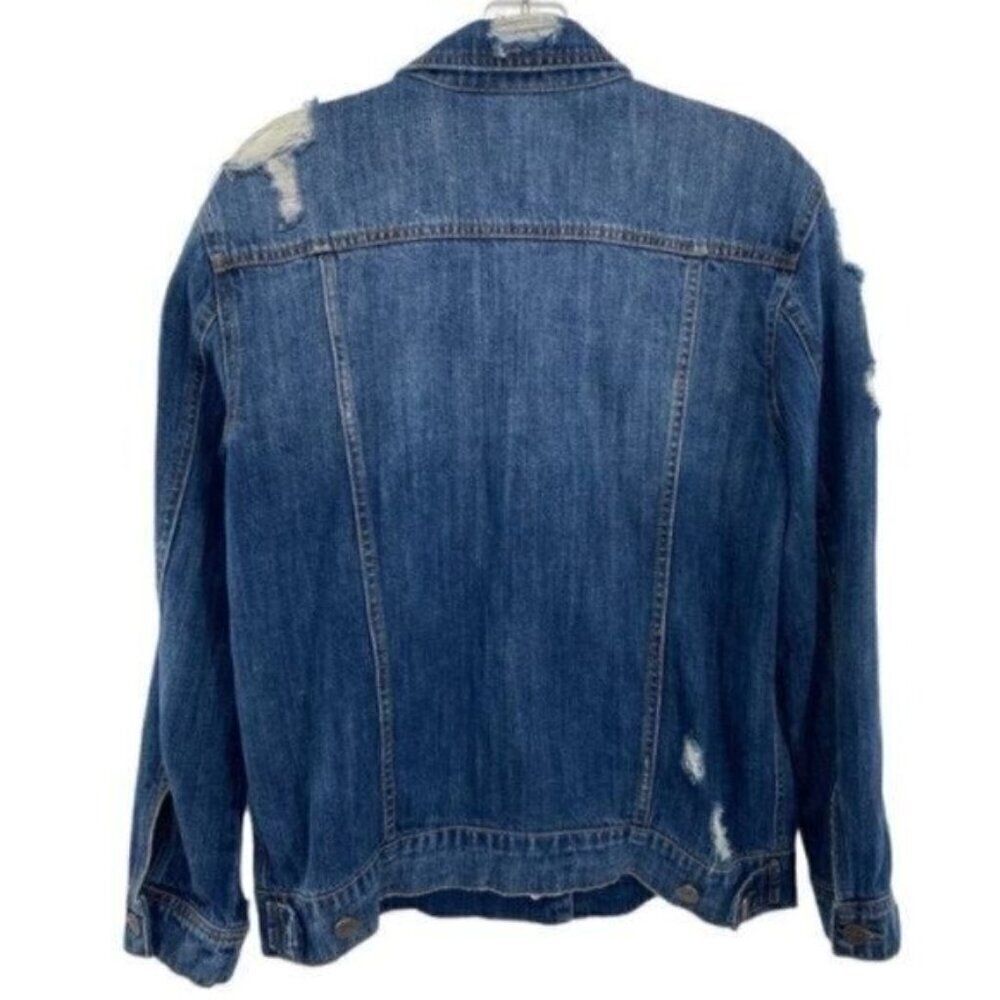 Unpublished Women’s Distressed Destroyed Denim Jean Jacket - Picture 8 of 10